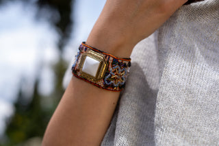 Shinny  textile Bracelet