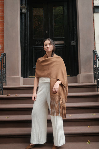Wila Alpaca Macrame Shawl