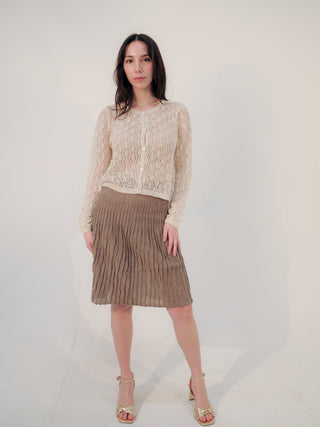 Wara Alpaca Crop Cardigan